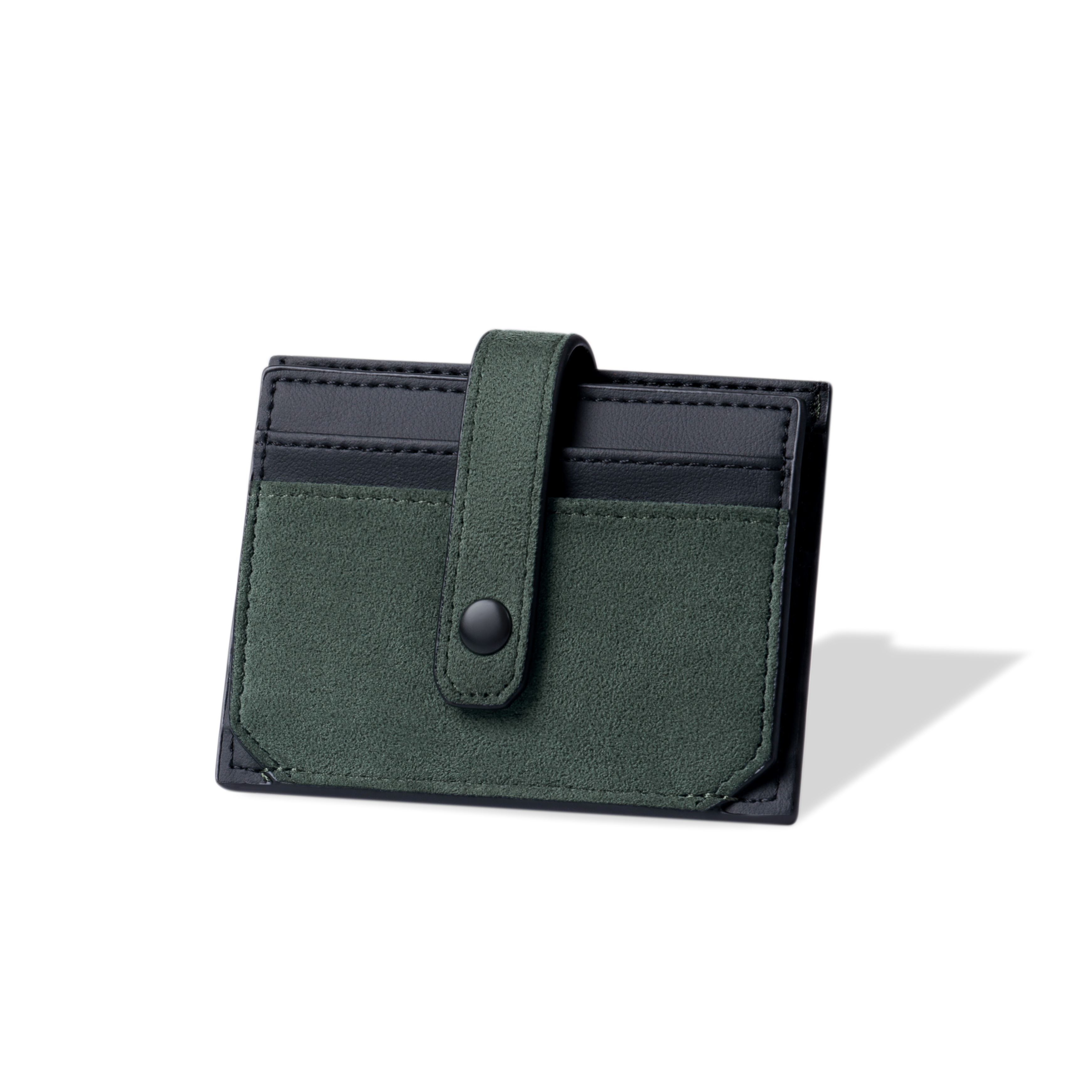 RFID-Blocking Alcantara Slim Wallet MVST#color_green
