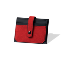 RFID-Blocking Alcantara Slim Wallet MVST#color_red