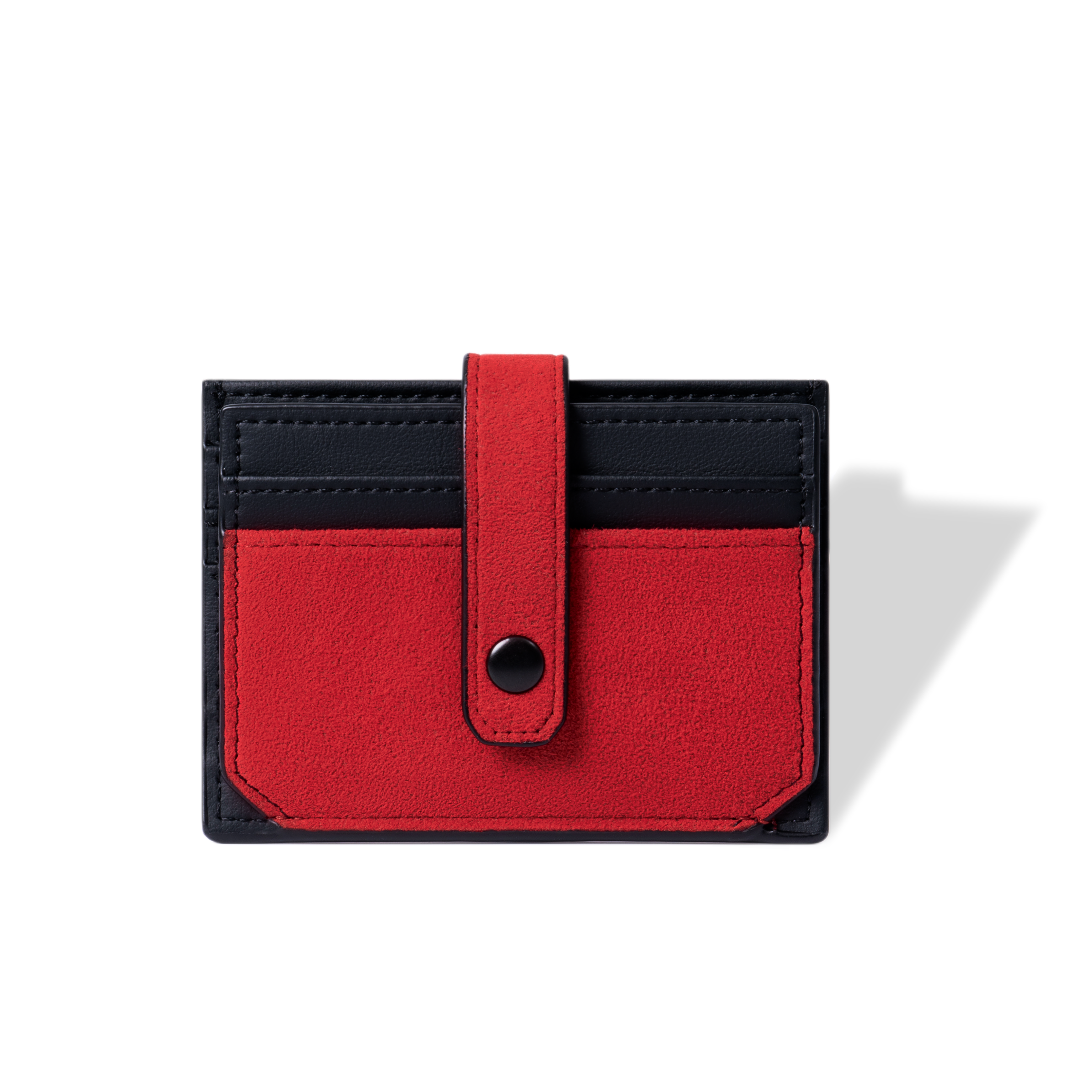 RFID-Blocking Alcantara Slim Wallet MVST#color_red