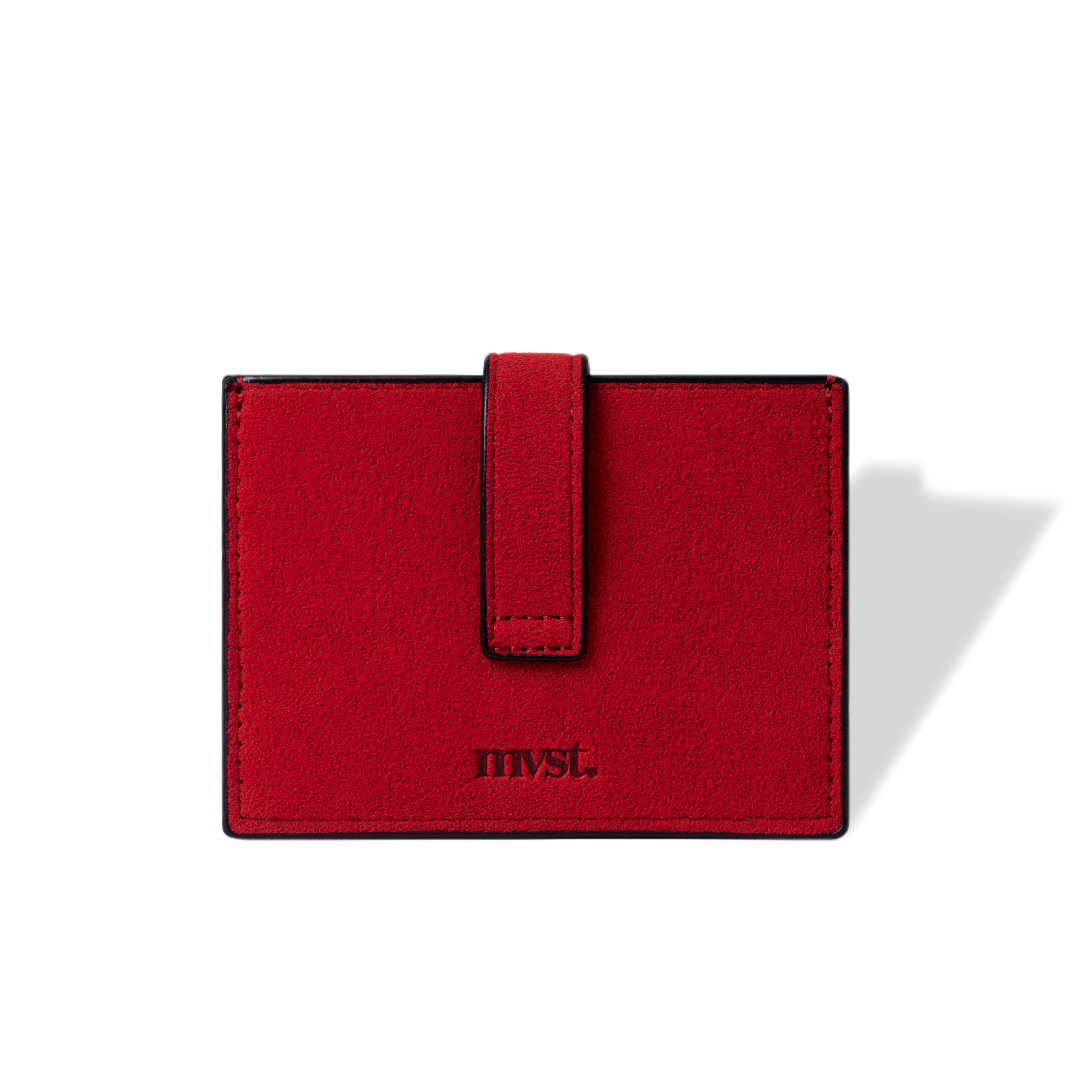 RFID-Blocking Alcantara Slim Wallet MVST#color_red