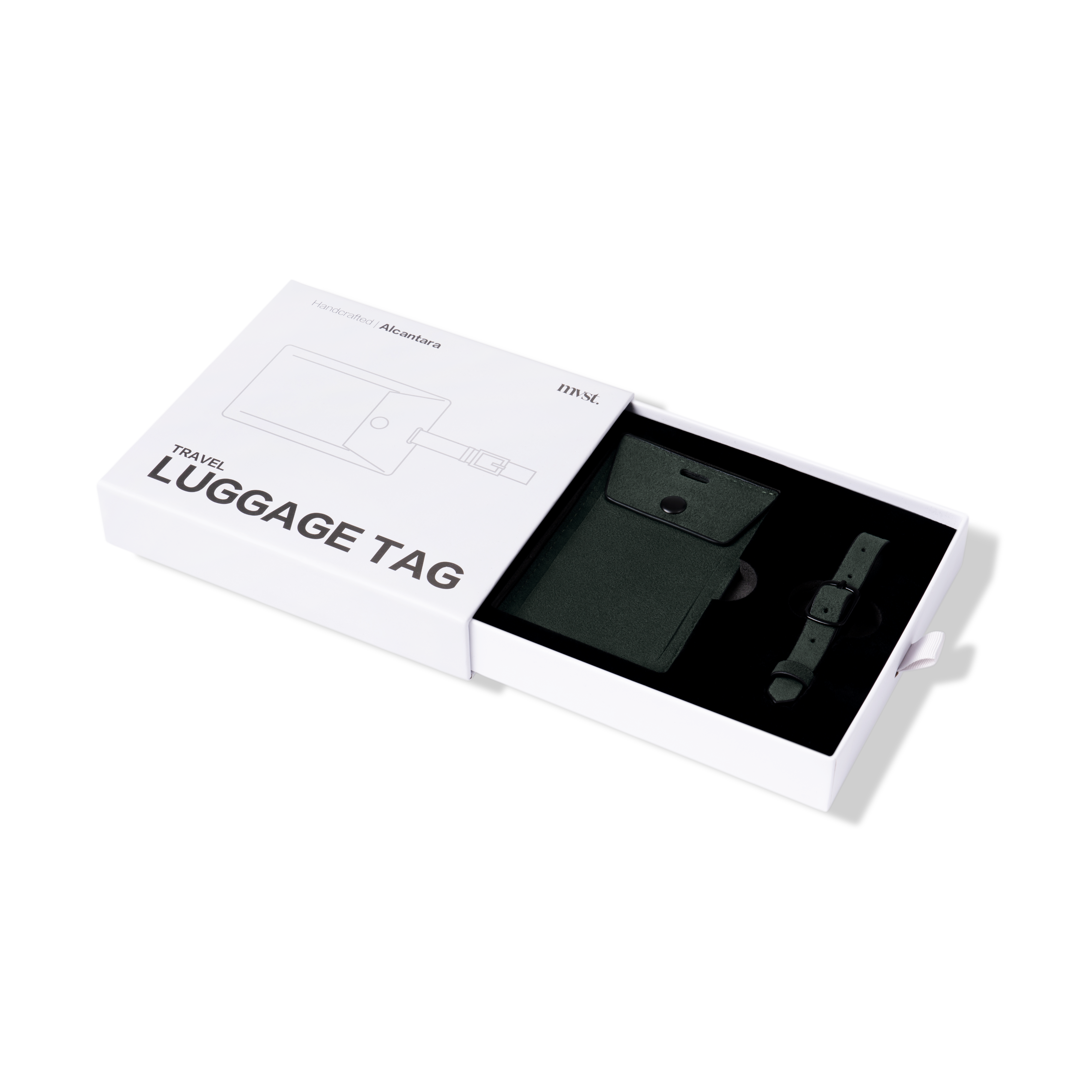 Alcantara Luggage Tag MVST#color_green