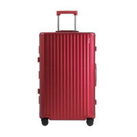 SPACE Aluminum Suitcase Red