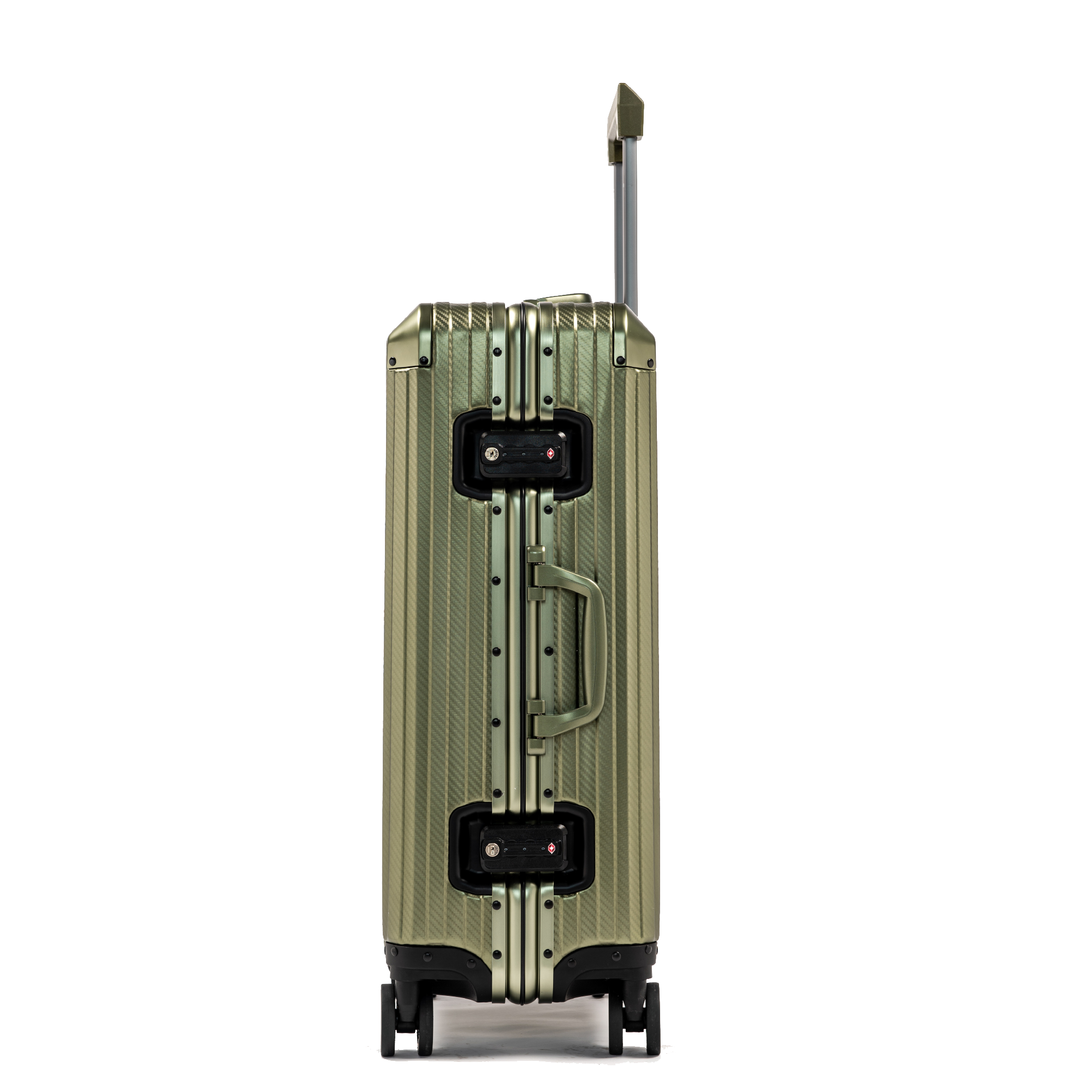 TREK Aluminum Suitcase Army Green MVST