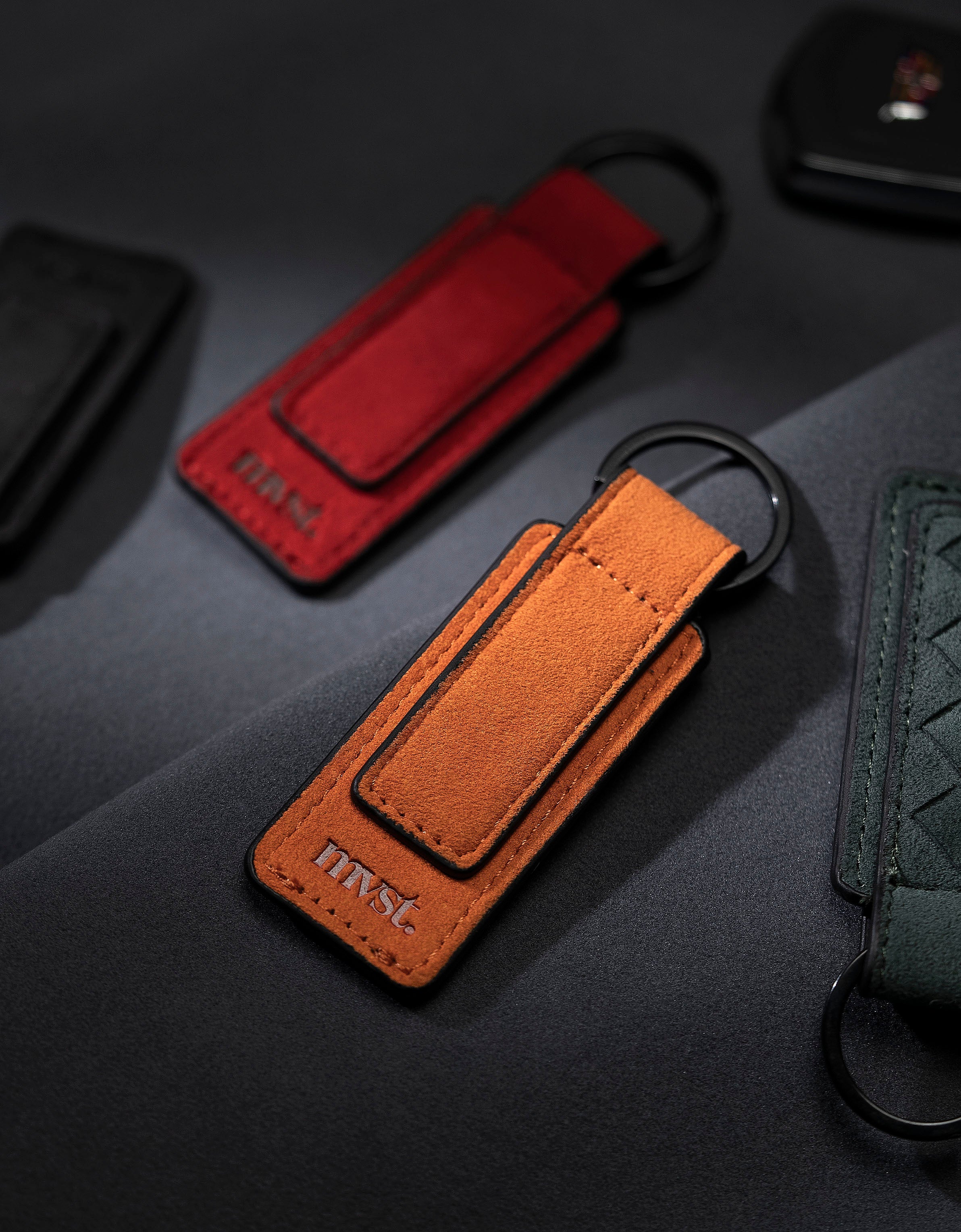 Alcantara Keychain Tag