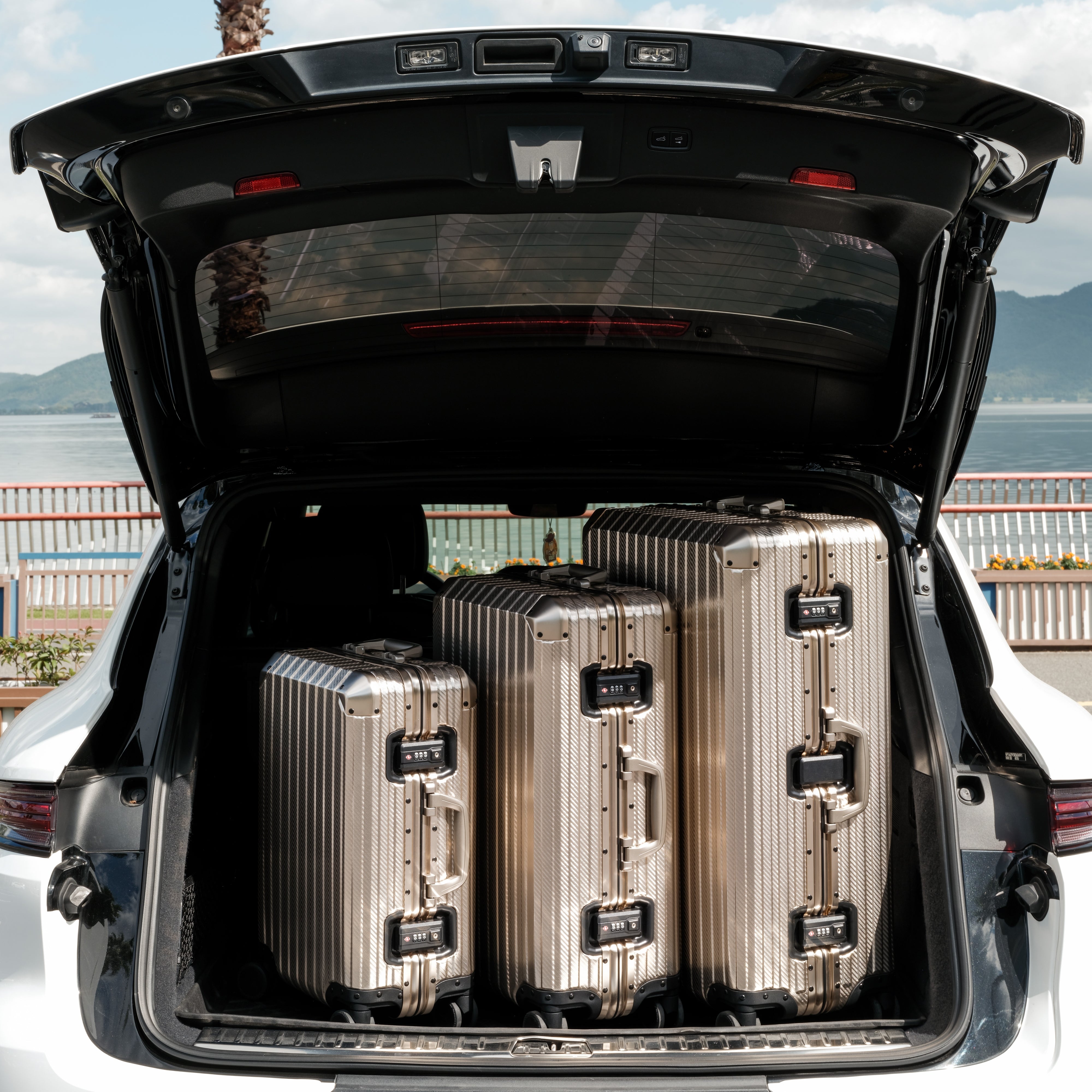 TREVA Valise Aluminium Champagne
