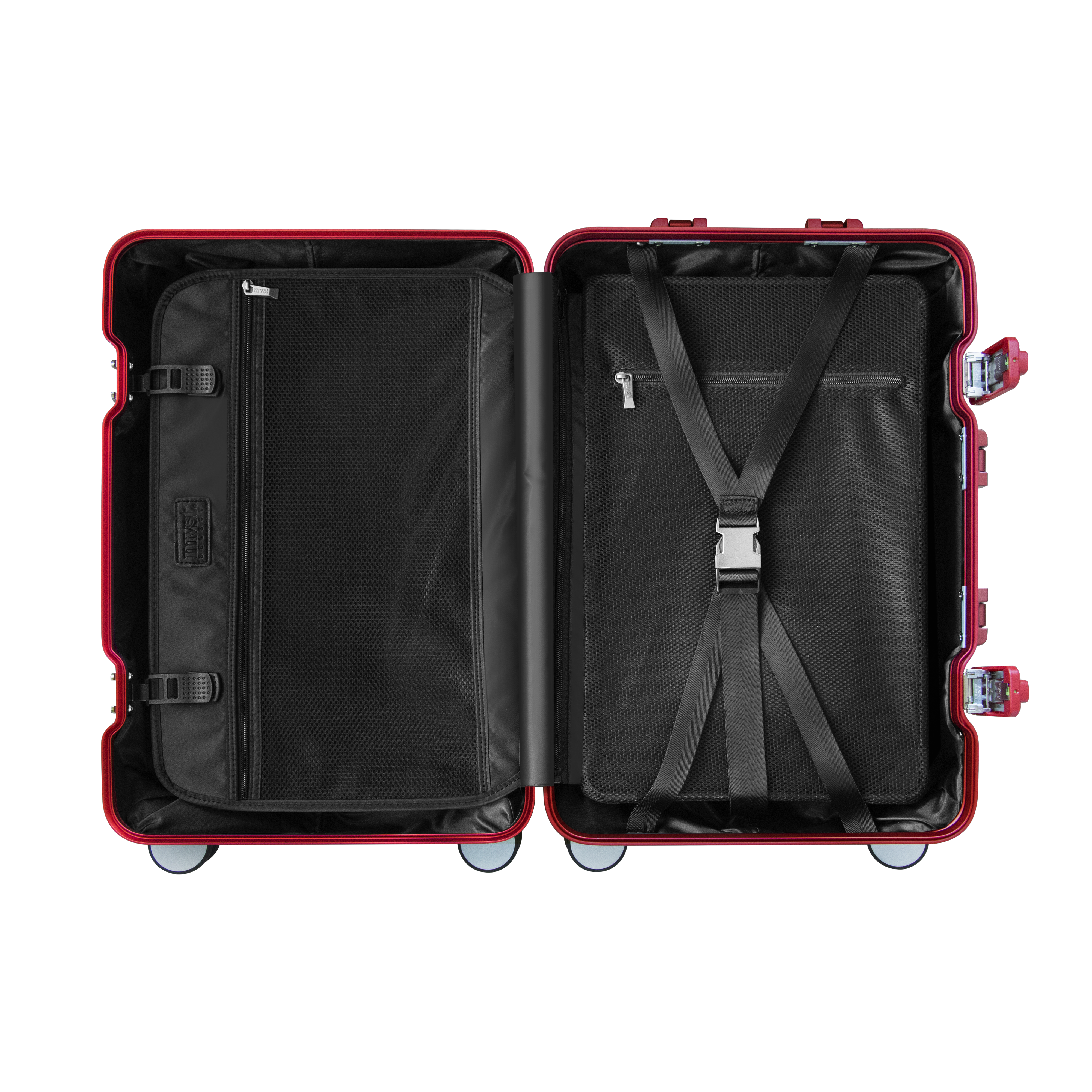 TREK Aluminum Suitcase Red MVST