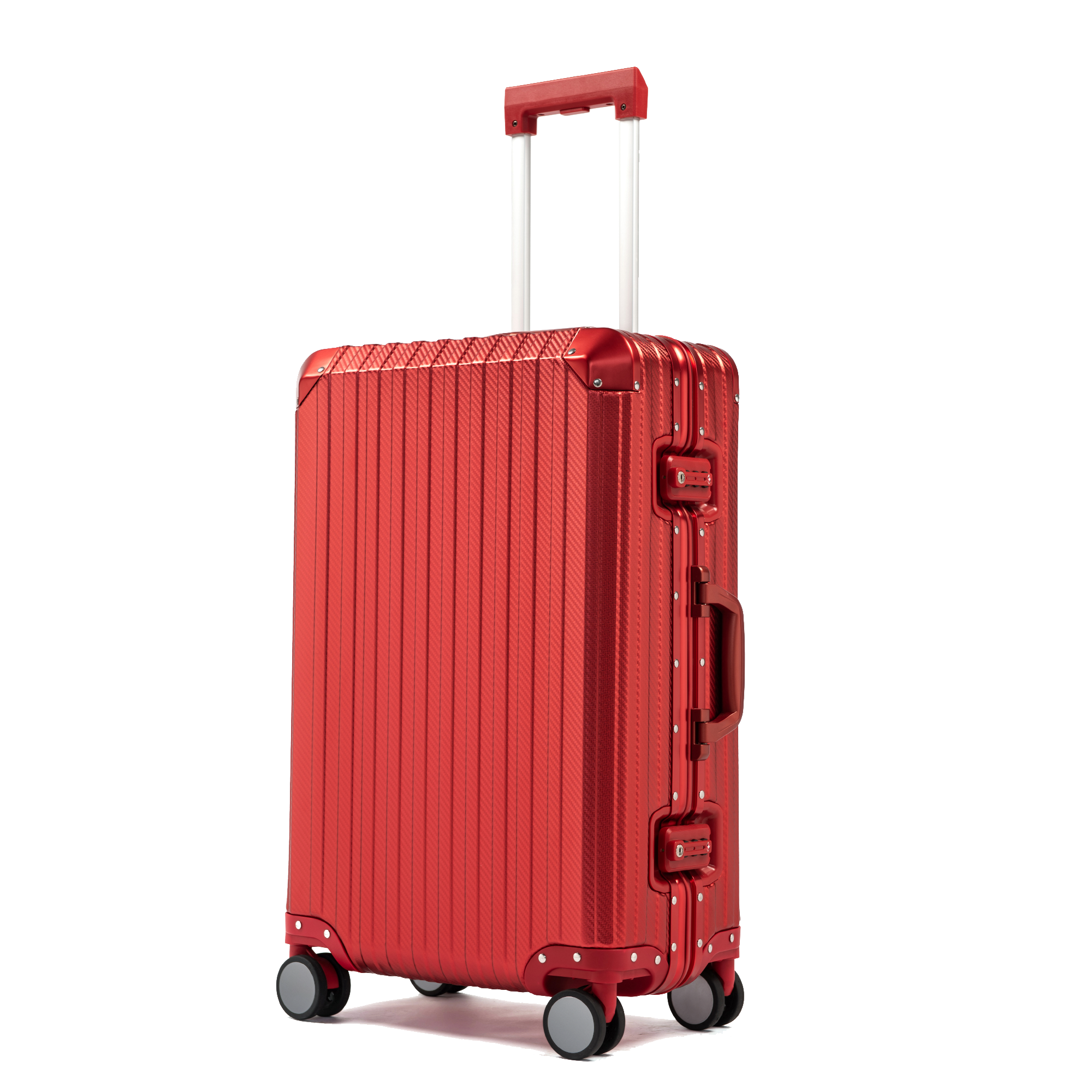 TREK Aluminum Suitcase Red MVST