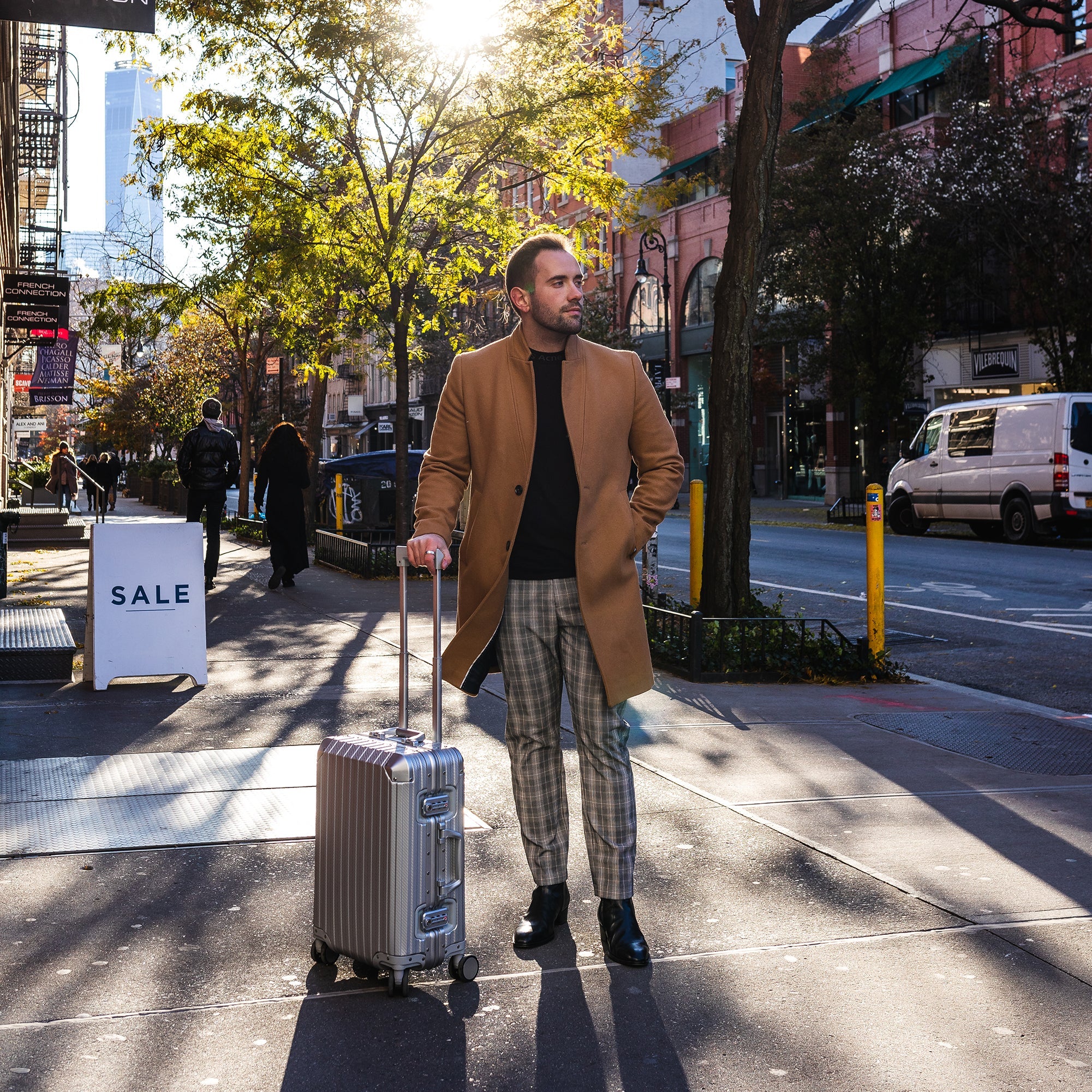 TREK Aluminum Suitcase Silver MVST