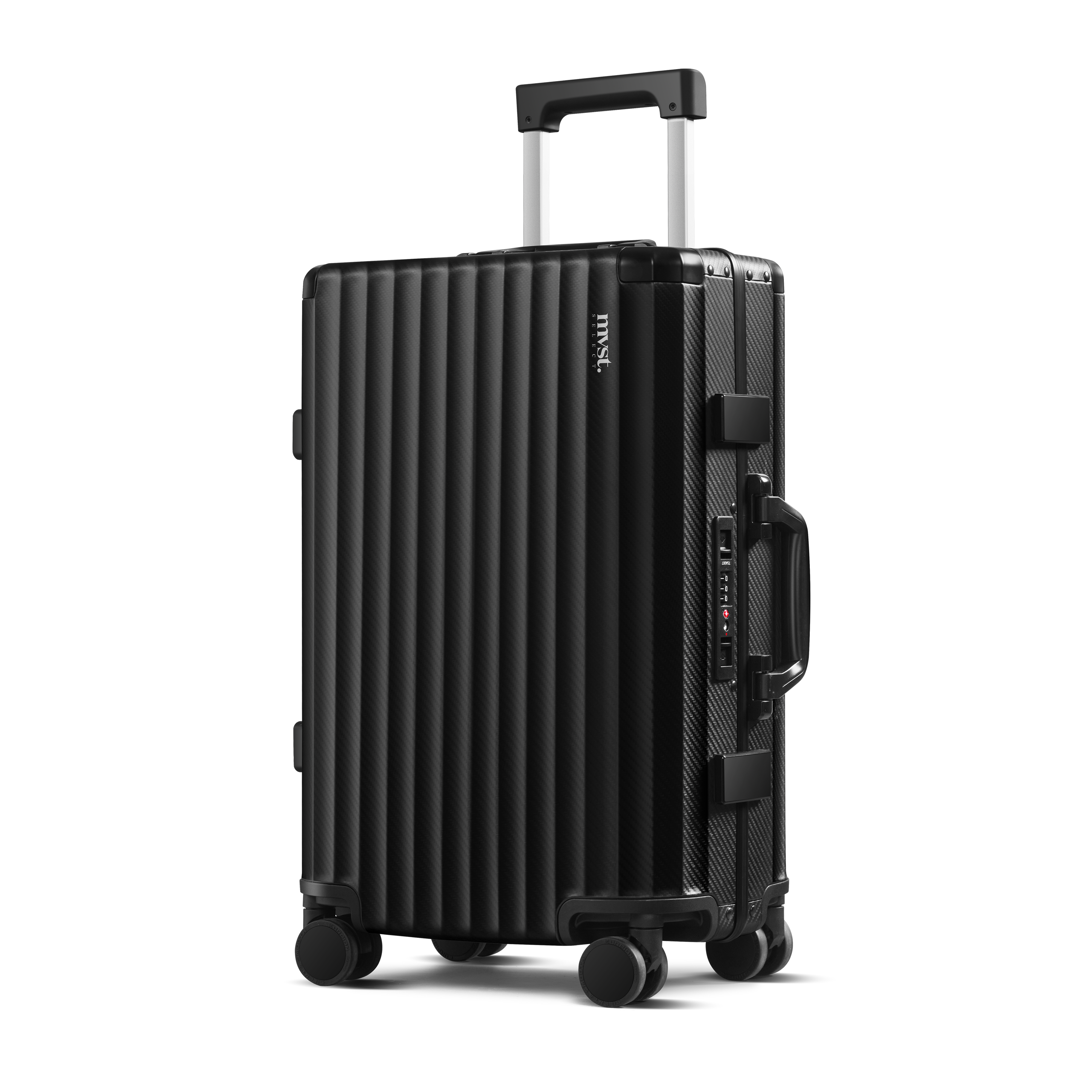 SPACE Aluminum Suitcase Black MVST