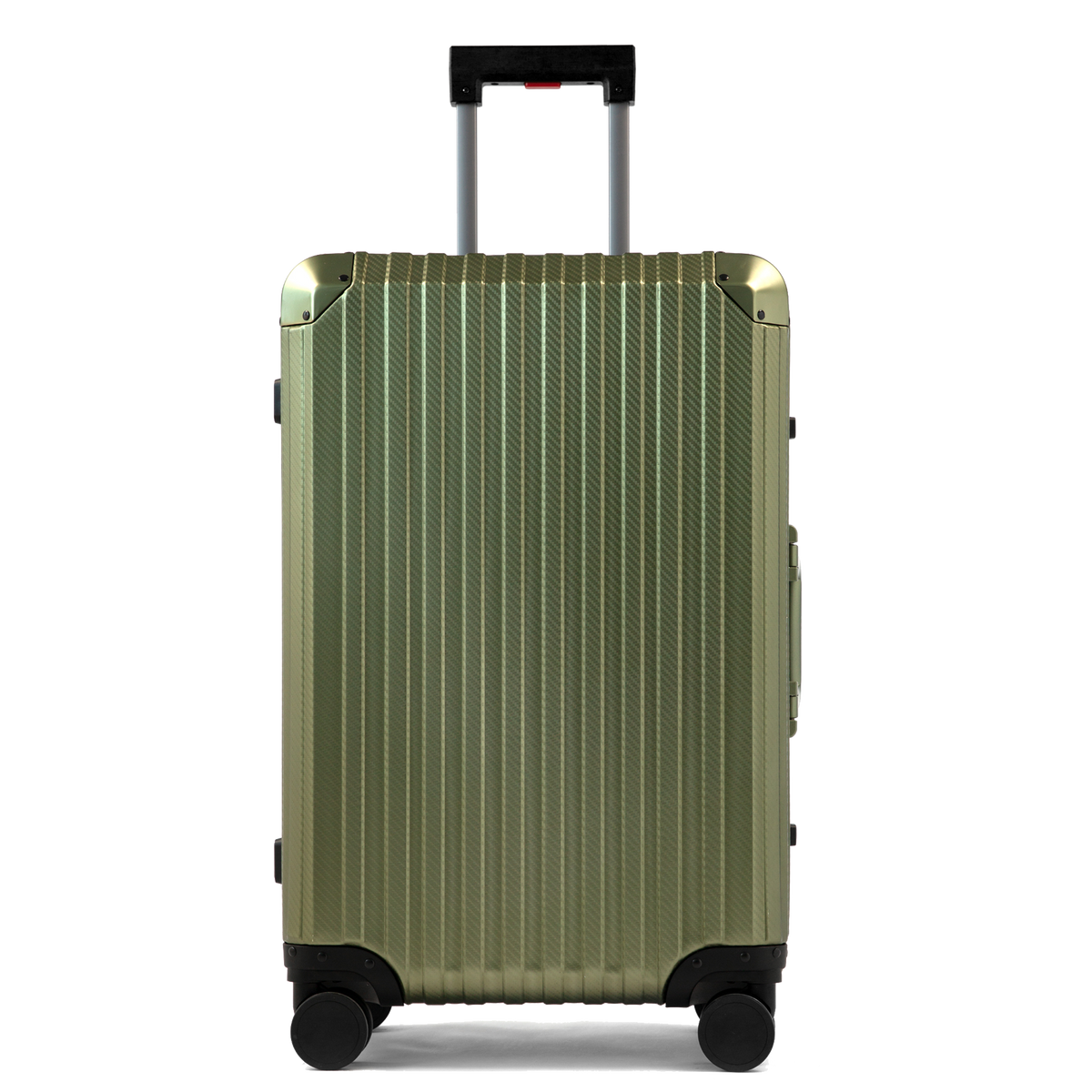 Trek Aluminum Suitcase Army Green Carry On