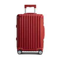 TREVA Aluminum Suitcase Red