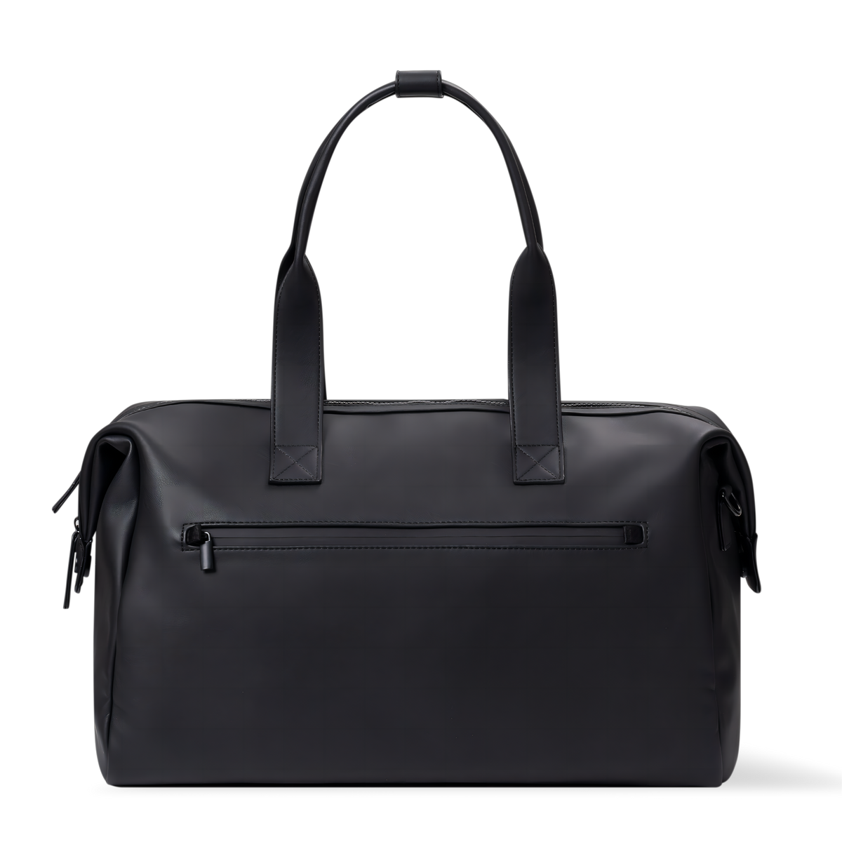 away travel duffel bag Active Duffle 40L in Jet Black detachable padded shoulder strap with concealable D rings Away Weekender in Salt White