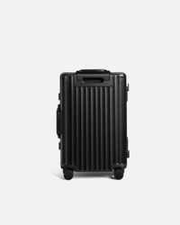 SPACE Aluminum Suitcase Black Carry-On