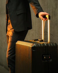 TREVA Aluminum Suitcase Black Large