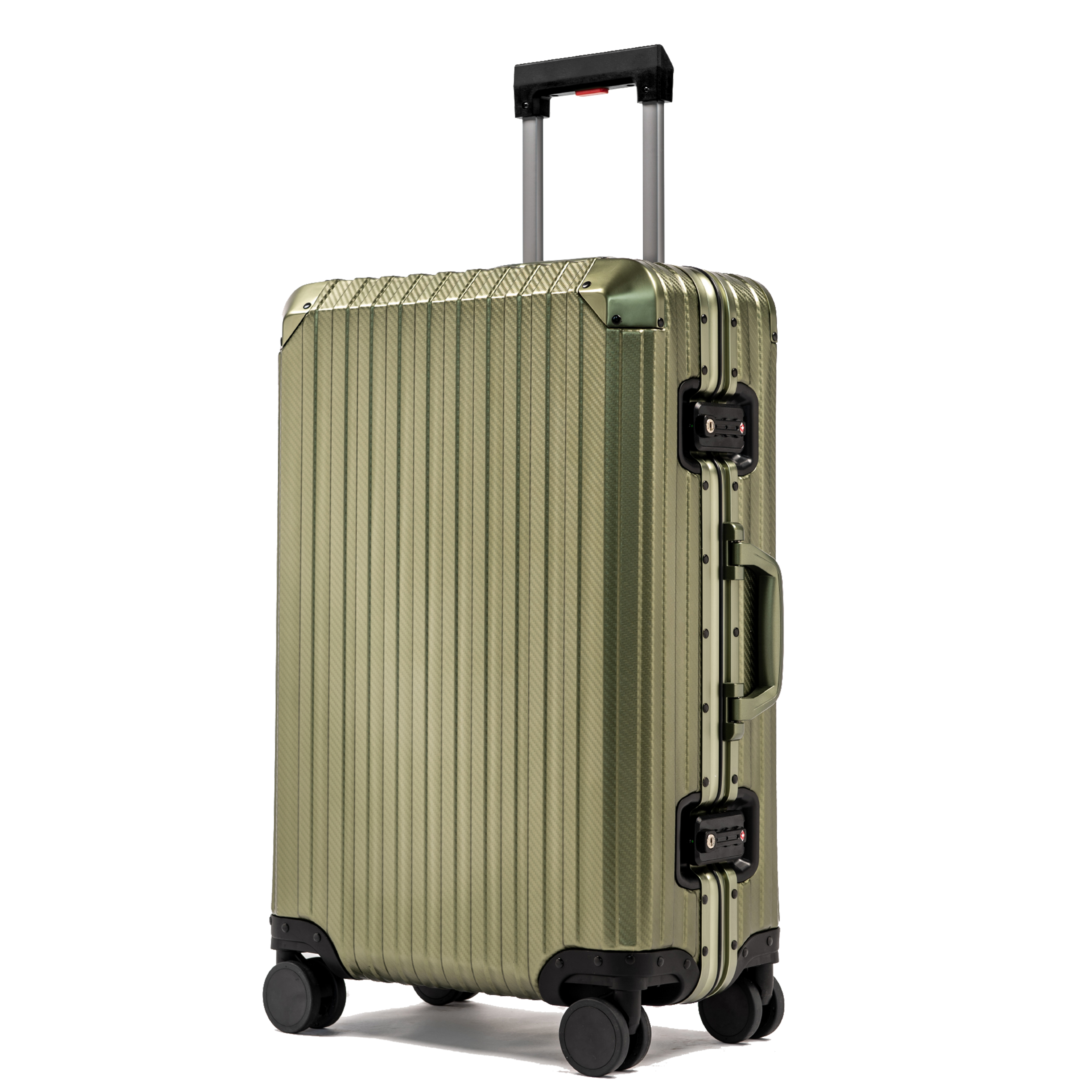 TREK Aluminum Suitcase Army Green