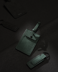Alcantara Luggage Tag Green