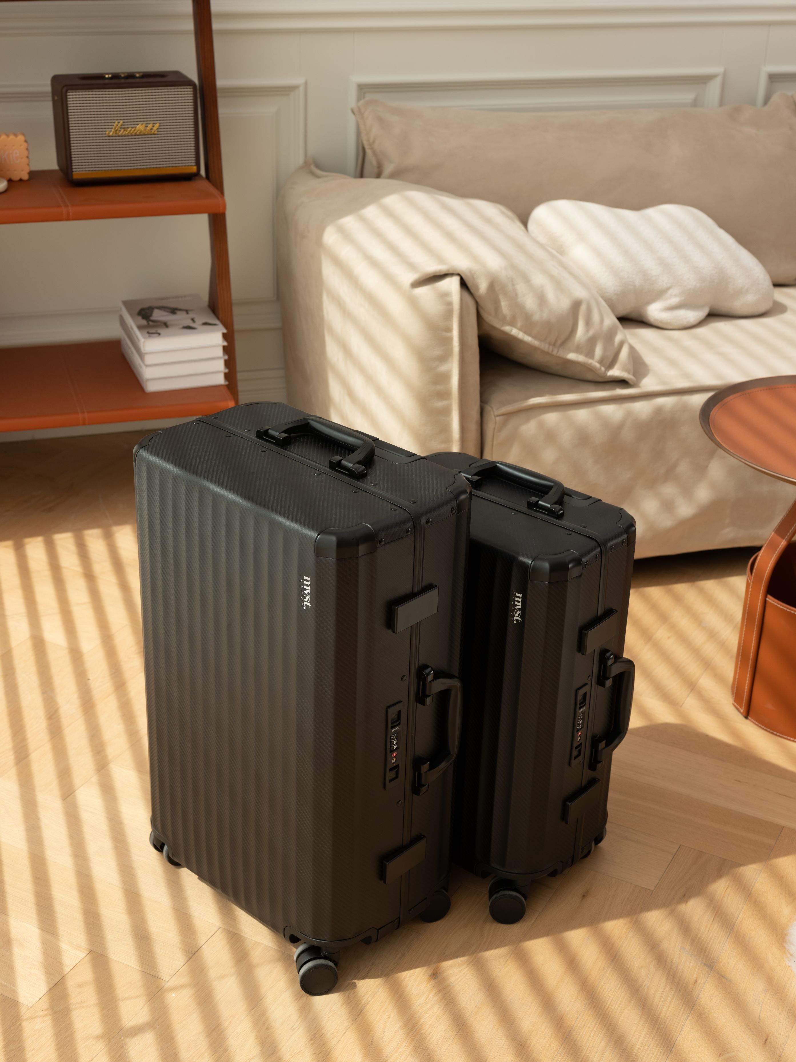 SPACE Aluminum Suitcase Black MVST