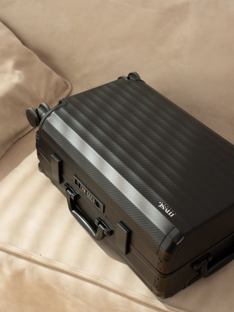 MVST Trek Aluminum Suitcase Gray, Medium 26.8” - Metal Hard Shell, Zipperless Luggage - 360° Spinner Wheels - TSA Locks - 5-Year Warranty