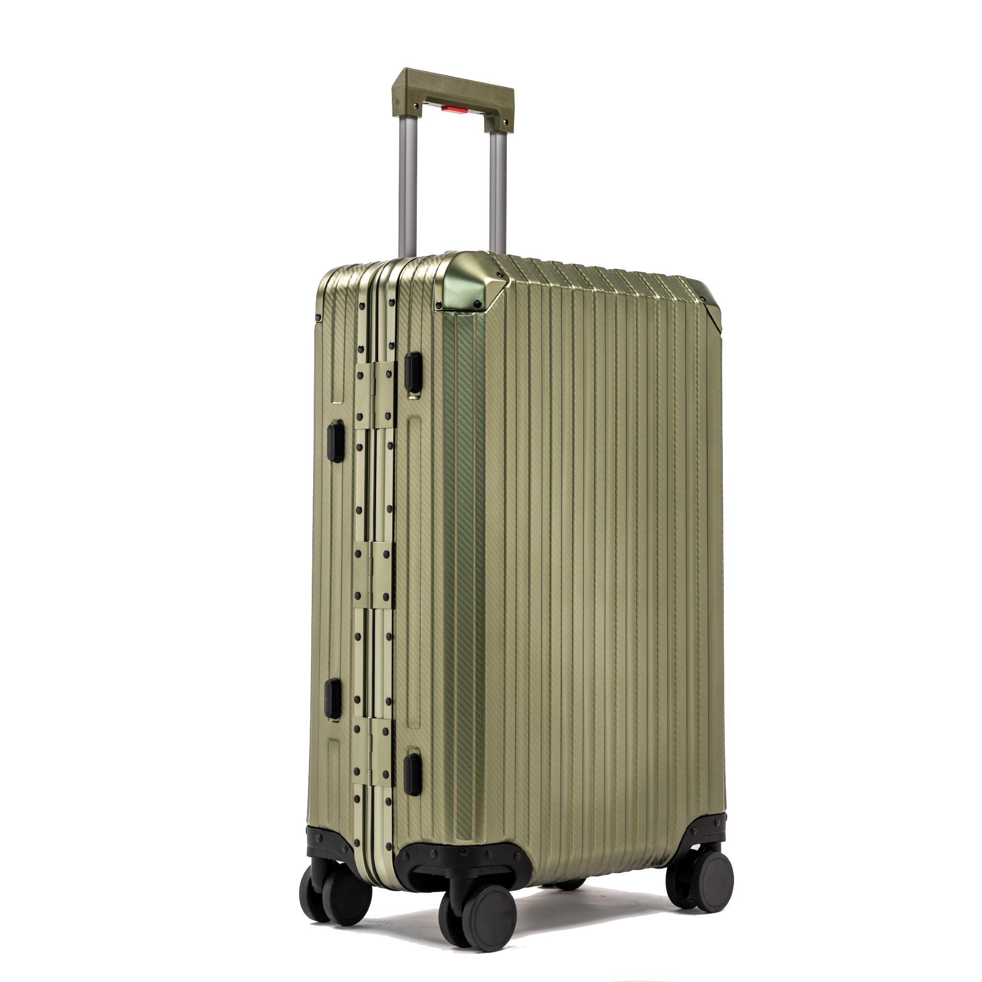 TREK Aluminum Suitcase Army Green MVST